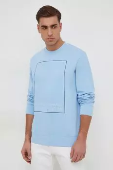 Хлопковая толстовка Armani Exchange, синий