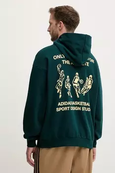 Хлопковая толстовка Asd Otb Hoodie Adidas Originals, зеленый