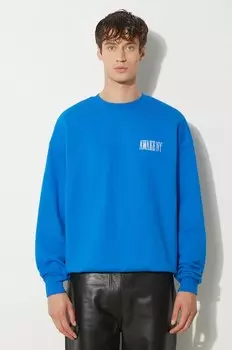 Хлопковая толстовка Awake Crewneck Awake Ny, синий
