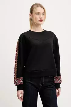 Хлопковая толстовка AYANA Desigual, черный