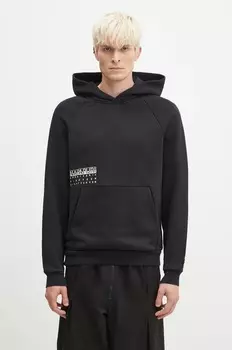Хлопковая толстовка B-Premium H Napapijri, черный