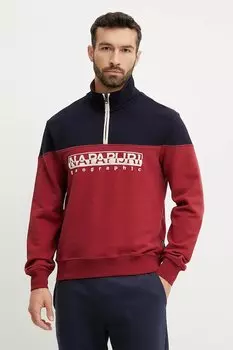 Хлопковая толстовка B-Saturnia Napapijri, темно-синий