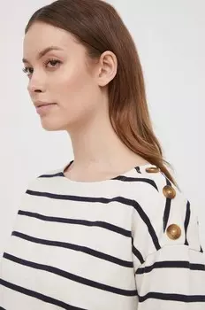 Хлопковая толстовка Barbour, бежевый