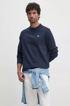 Хлопковая толстовка Barbour, темно-синий