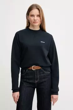 Хлопковая толстовка Barbour, темно-синий