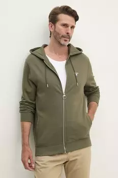 Хлопковая толстовка Barbour, зеленый