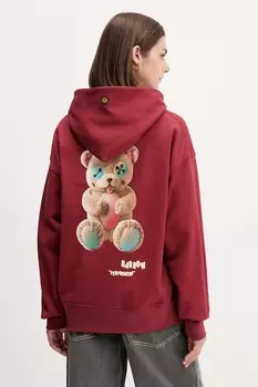 Хлопковая толстовка Barrow, бордовый