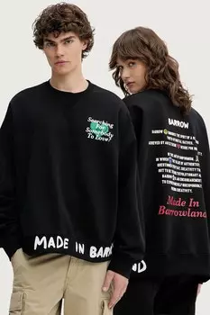 Хлопковая толстовка Barrow, черный