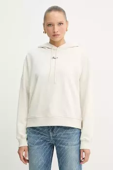 Хлопковая толстовка Boss Orange, бежевый