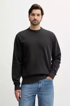 Хлопковая толстовка Boss Orange, черный