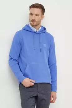 Хлопковая толстовка Boss Orange, фиолетовый