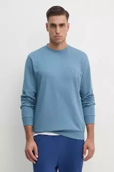 Хлопковая толстовка Boss Orange, синий