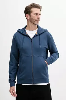 Хлопковая толстовка Boss Orange, темно-синий