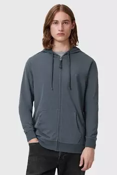 Хлопковая толстовка BRACE Allsaints, синий