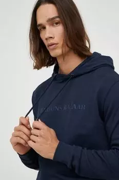 Хлопковая толстовка Bruuns Bazaar, темно-синий