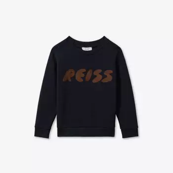 Хлопковая толстовка bryant с длинными рукавами 3-13 лет Reiss, синий