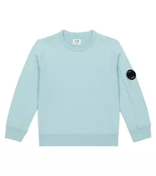 Хлопковая толстовка C.P. COMPANY KIDS, синий