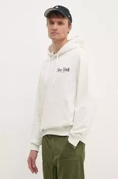 Хлопковая толстовка Calvin Klein Jeans, бежевый