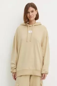 Хлопковая толстовка Calvin Klein Jeans, бежевый