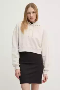 Хлопковая толстовка Calvin Klein Jeans, бежевый