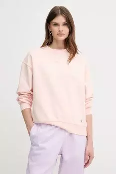 Хлопковая толстовка Calvin Klein Jeans, бежевый