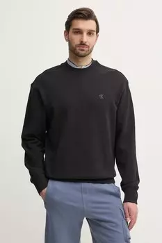 Хлопковая толстовка Calvin Klein Jeans, черный