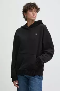Хлопковая толстовка Calvin Klein Jeans, черный