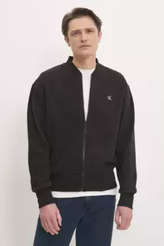Хлопковая толстовка Calvin Klein Jeans, черный