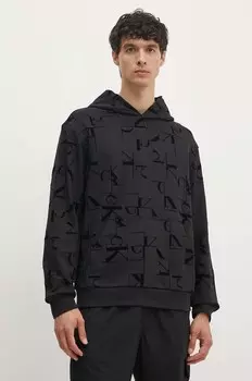 Хлопковая толстовка Calvin Klein Jeans, черный