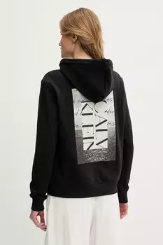 Хлопковая толстовка Calvin Klein Jeans, черный