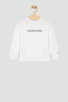 Хлопковая толстовка Calvin Klein Jeans для мальчика 104-176 см, белый