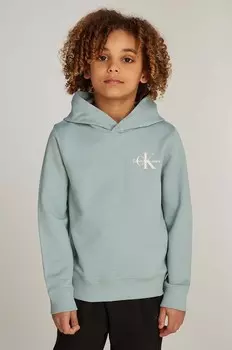 Хлопковая толстовка Calvin Klein Jeans для мальчика/девочки, зеленый