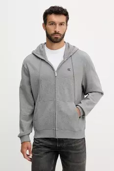 Хлопковая толстовка Calvin Klein Jeans, серый