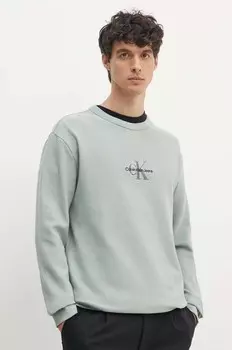 Хлопковая толстовка Calvin Klein Jeans, серый