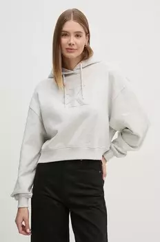 Хлопковая толстовка Calvin Klein Jeans, серый