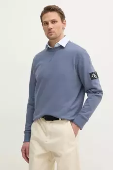 Хлопковая толстовка Calvin Klein Jeans, синий