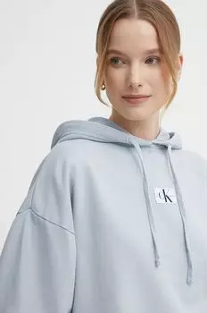 Хлопковая толстовка Calvin Klein Jeans, синий