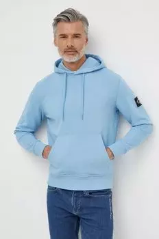 Хлопковая толстовка Calvin Klein Jeans, синий