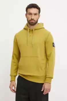 Хлопковая толстовка Calvin Klein Jeans, зеленый