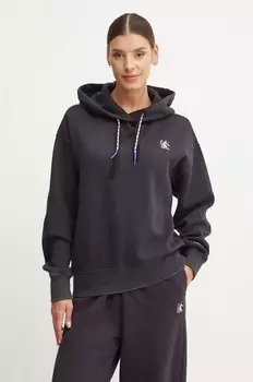 Хлопковая толстовка Champion, черный