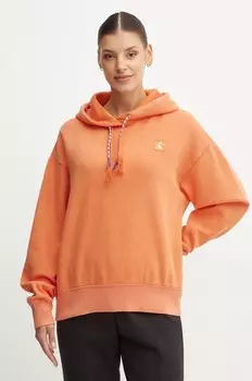 Хлопковая толстовка Champion, оранжевый
