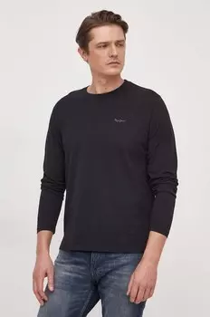 Хлопковая толстовка CONNOR LONG Pepe Jeans, черный