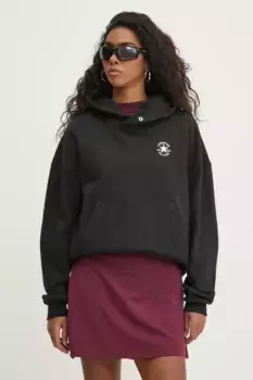 Хлопковая толстовка Converse, черный