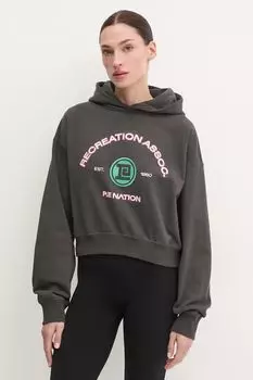 Хлопковая толстовка Cresent P.E Nation, серый