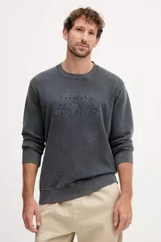 Хлопковая толстовка DARIUS CREW Pepe Jeans, серый