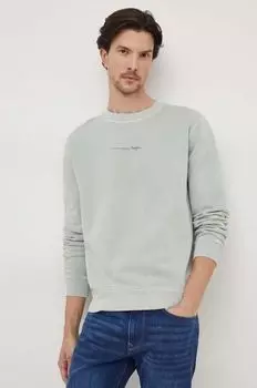 Хлопковая толстовка Dave Crew Pepe Jeans, зеленый