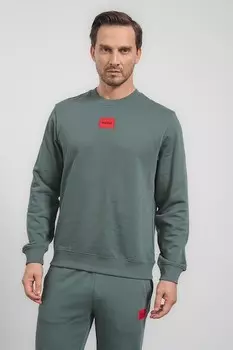 Хлопковая толстовка Diragol с овальным вырезом HUGO
