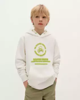 Хлопковая толстовка для мальчика Scalpers, белый