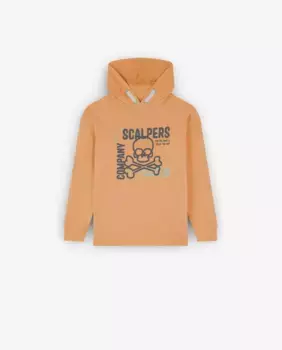 Хлопковая толстовка для мальчика Scalpers, оранжевый