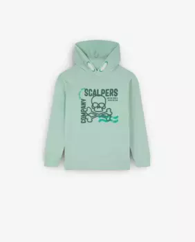 Хлопковая толстовка для мальчика Scalpers, синий